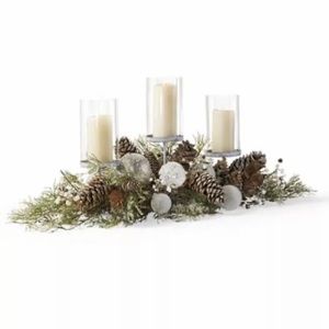 NIB Frontgate Northern Lights Indoor 3 Ring Candle